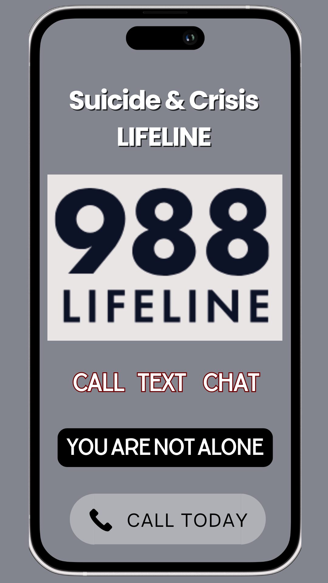 988 Suicide and Crisis Hotline