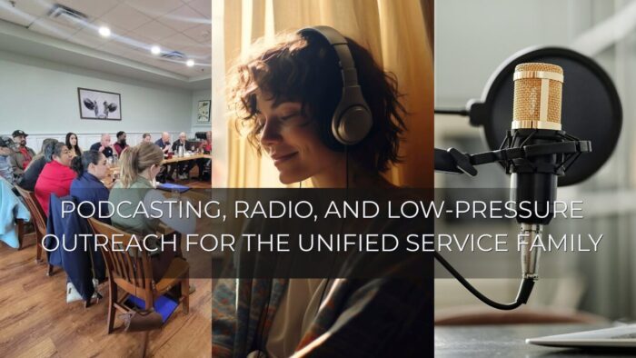 Coming Home Well for the Unified Service Family featuring radio, podcasting, and low-pressure community outreach for veterans and first responders.