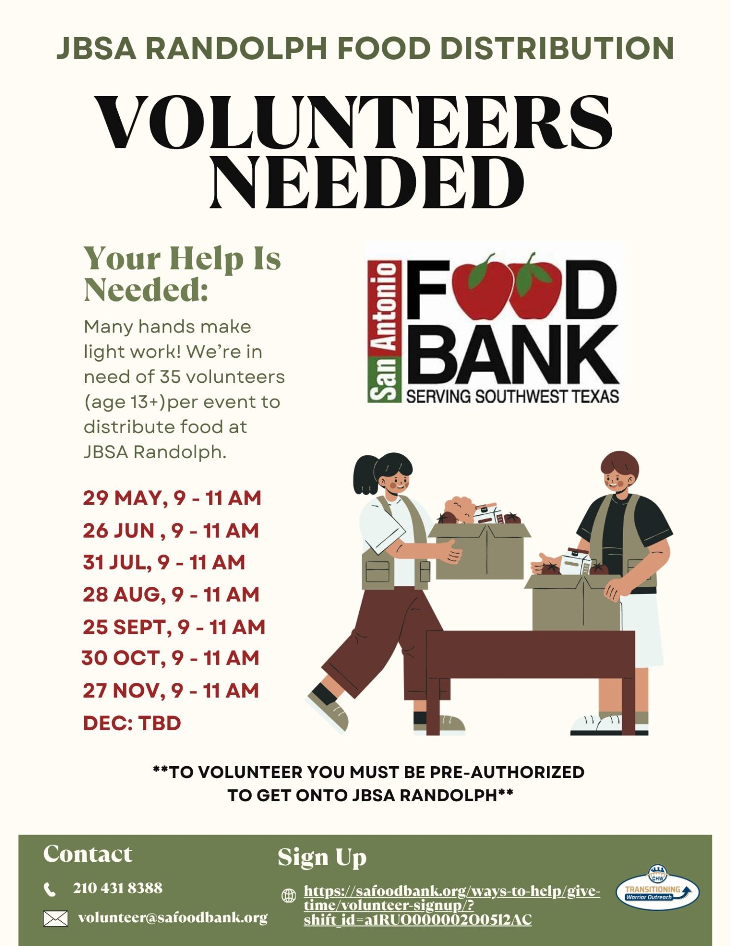 Volunteers Needed | Food Bank | Texas